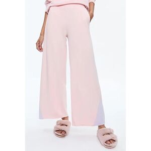 NEW Alice + Olivia x Big Feelings Lounge Pants size‎ XL Pink Wide Leg Pull On